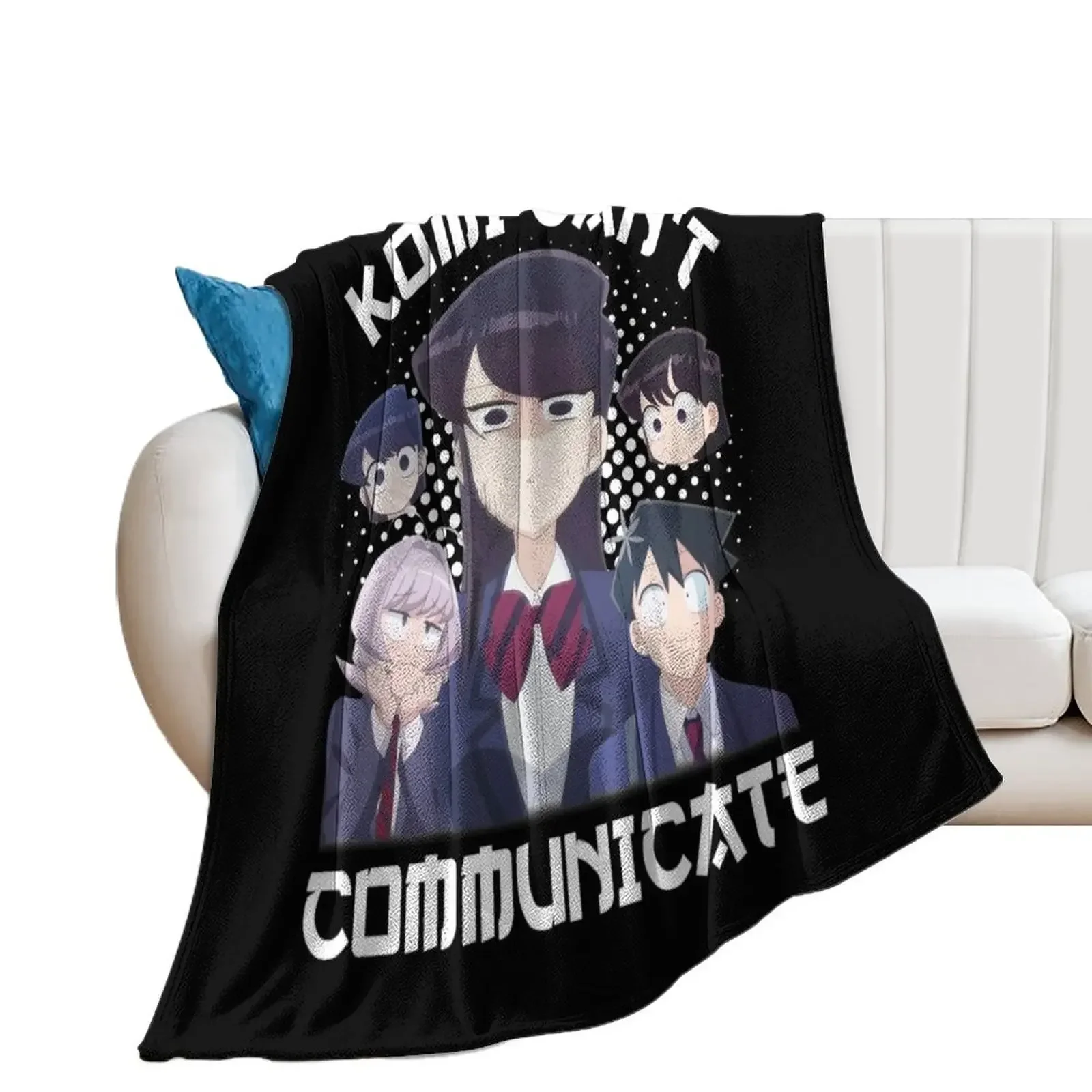 Фото Komi Can't Communicate - komi san Декоративное одеяло Мягкие одеяла №2
