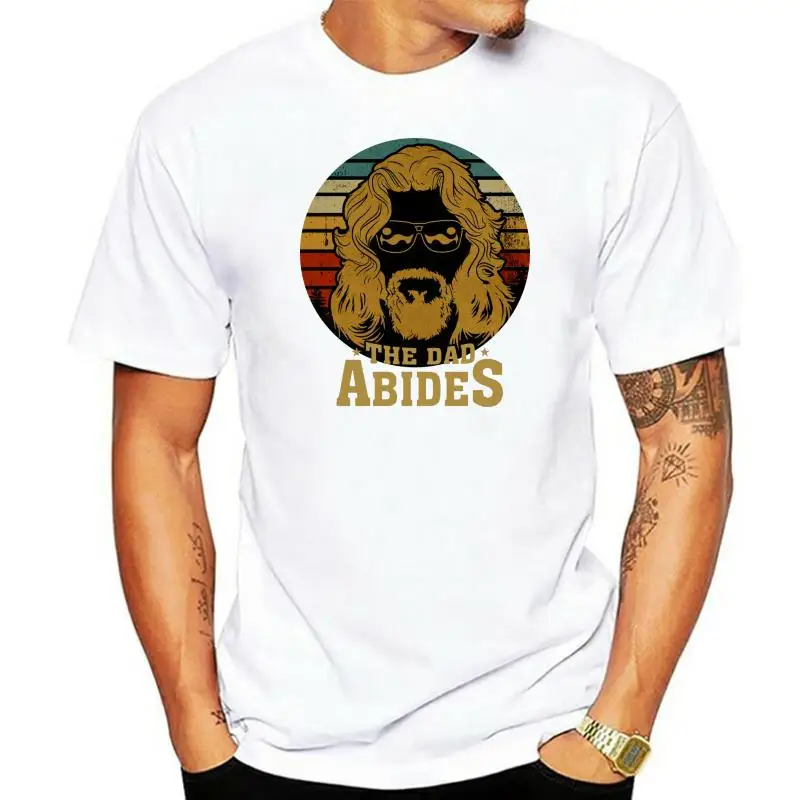 Футболка The Big_lebowski_ Мужская рубашка The Dad Abides, винтажная футболка The -dude-Fathers Day 2023, подарок, футболка по индивидуальному заказу, ТОП ФУТБОЛКА