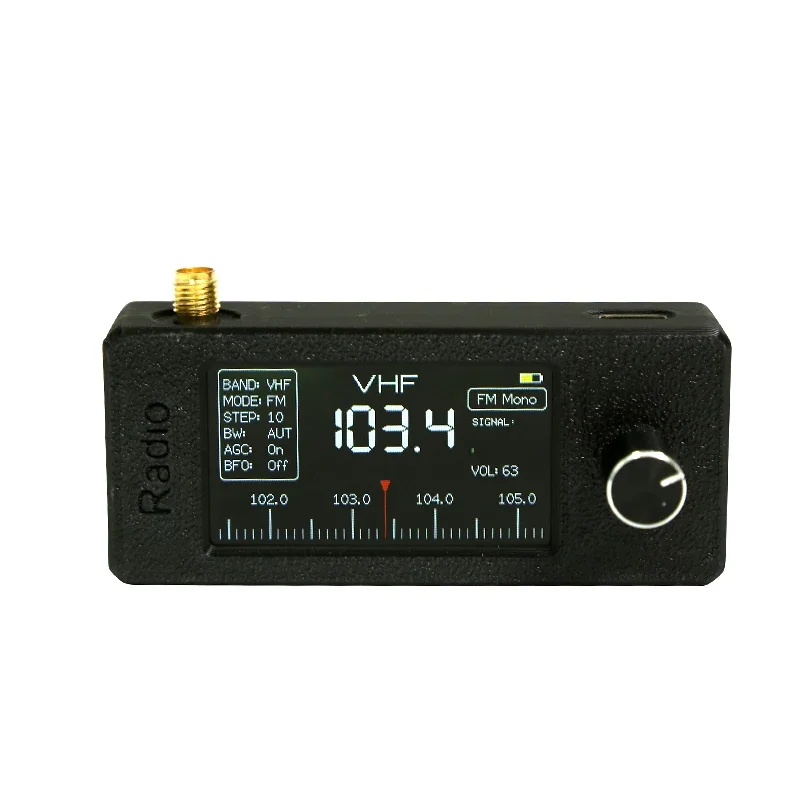Новая версия V2 ATS-mini2 SI4732 Карманное мини-радио SSB 0,5–108 МГц LSB USB AM FM Вседиапазонный радиоприемник ESP-32-S3 BB Антенна