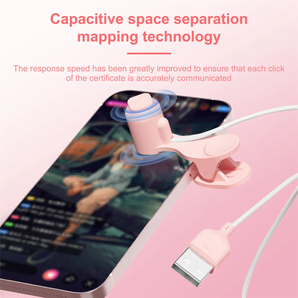 Автоматический кликер на экране телефона, автоматический кликер на экране USB-устройства, подходит для игр, прямых трансляций, видеоавтоматического (art.: 3920ca44b8437) - 3920ca44b8437