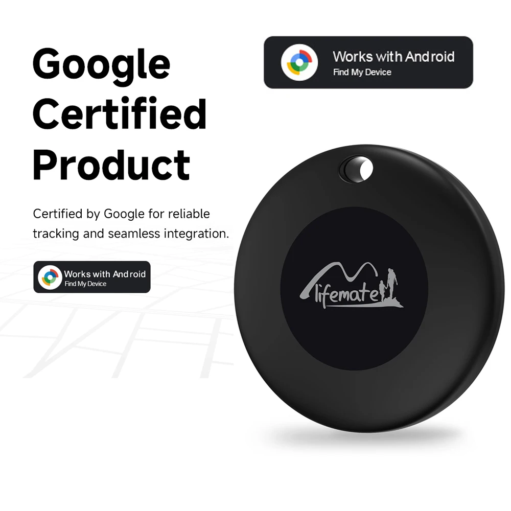Пожизненная бирка Bluetooth для отслеживания Google Find My Device, GPS-трекер, локатор для ключей, трекер для багажа, поиск предметов