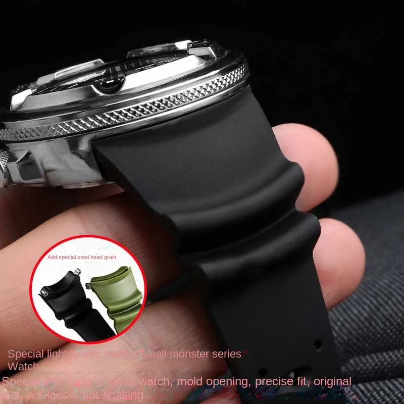 Фото Ремешок силиконовый для наручных часов Citizen PROMASTER BJ8050 BJ8057 №3