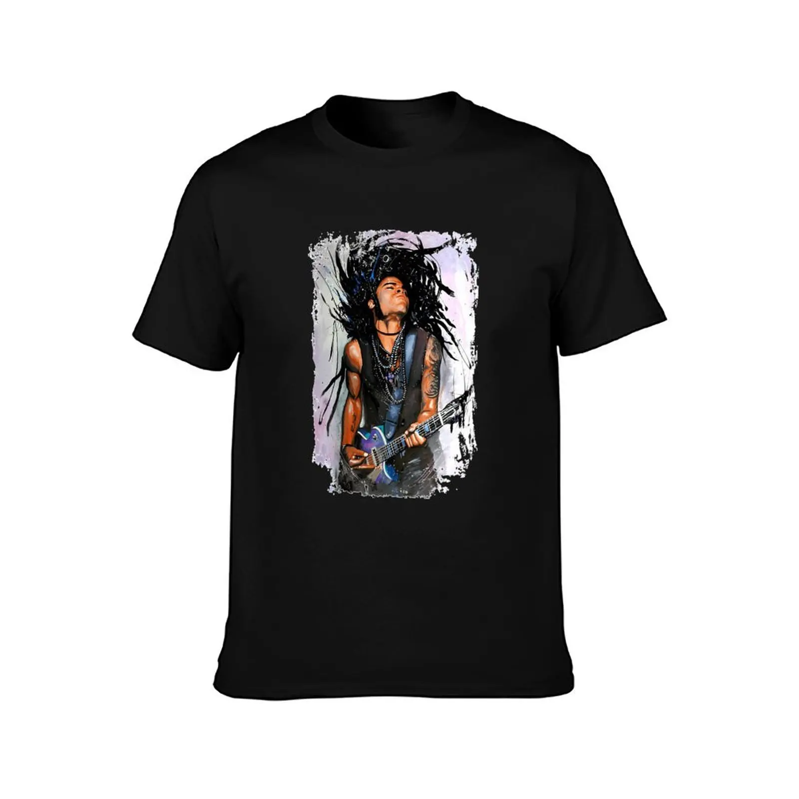 Фото Art-color-Lenny-Kravitz-singer-rock-music-- футболки модные рубашки с графическим рисунком блузка винтажная одежда футболки для мужчин хлопок №2