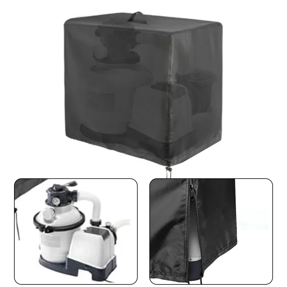 Фото Стильная крышка песочного фильтра черного цвета для насоса Intex Krystal Clear Pool Pump Enhance Visual Appeal вашего зоны бассейна №3