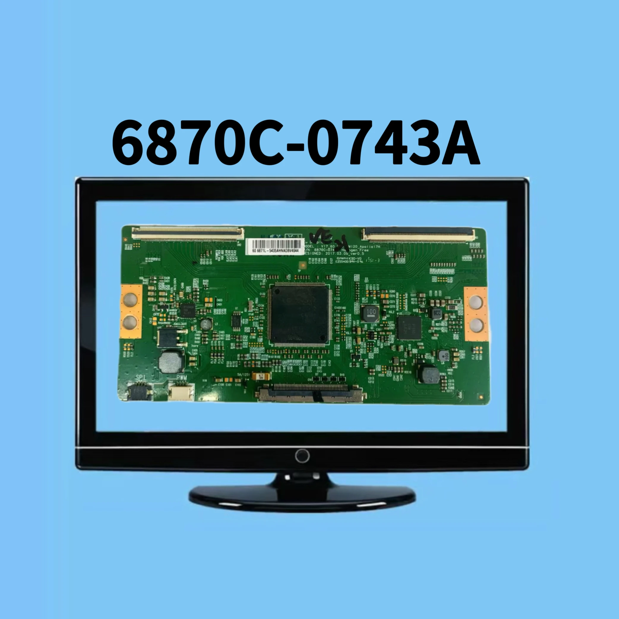 Доска Tcon НОВИНКА! 6870C-0743A V17_60_UHD TM120_Apollo17H 60-дюймовая ТВ-плата для LG... и т. д. Оригинальная материнская плата t-con