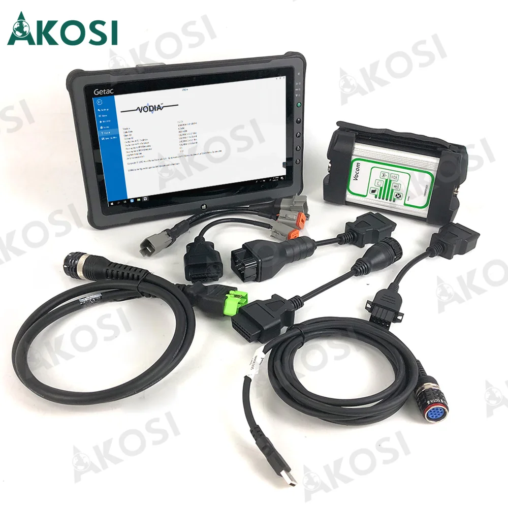 Готовый к использованию планшет Getac F110 Forvolvo Penta, диагностический инструмент + программное обеспечение Penta Vodia5 EPC Penta Marine, промышленный диагностический комплект (art.: 3920d1b240816) - 3920d1b240816