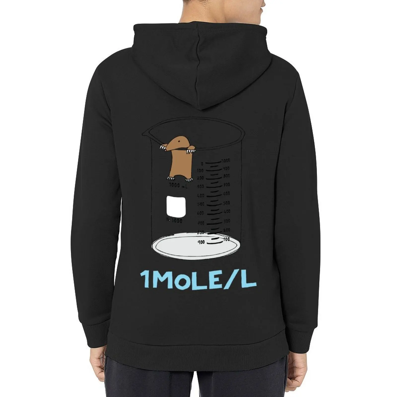 Толстовка с капюшоном Chemistry 1 Mole per Litre for Mole or Avogadro & x 27;s Day, мужская одежда, зимняя одежда, мужская одежда, мужская толстовка Толстовки и свитшоты