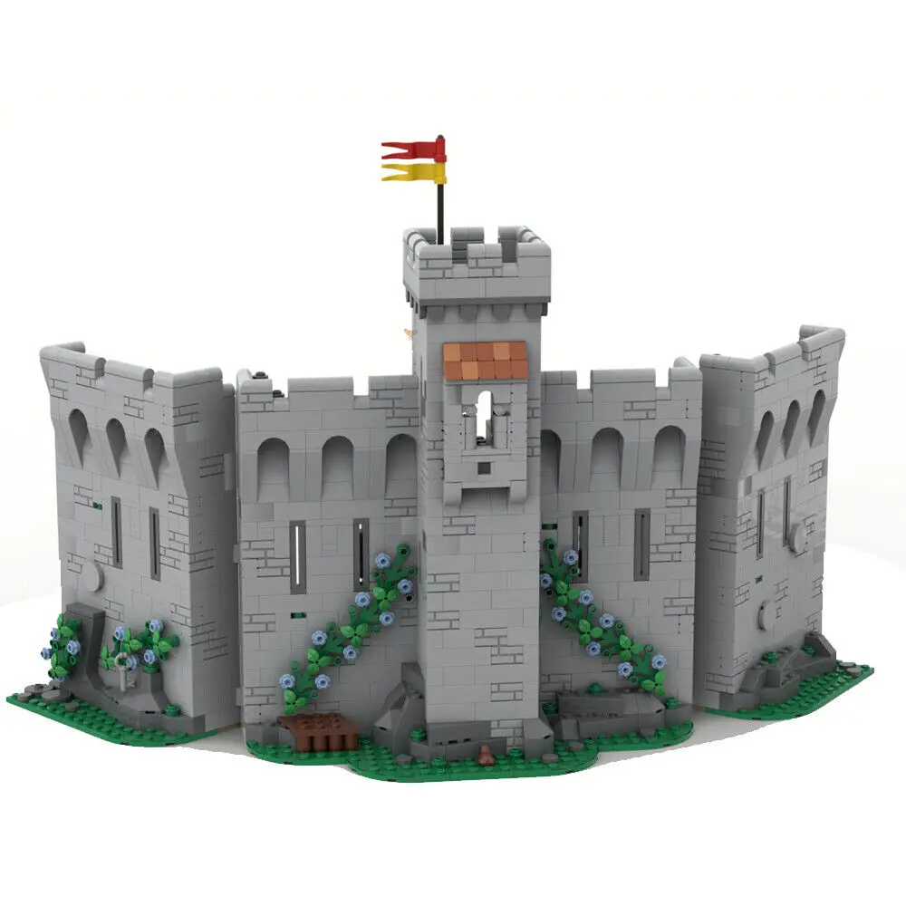 Средневековый замок башня защита замок удлинитель стены 1492 шт. MOC
