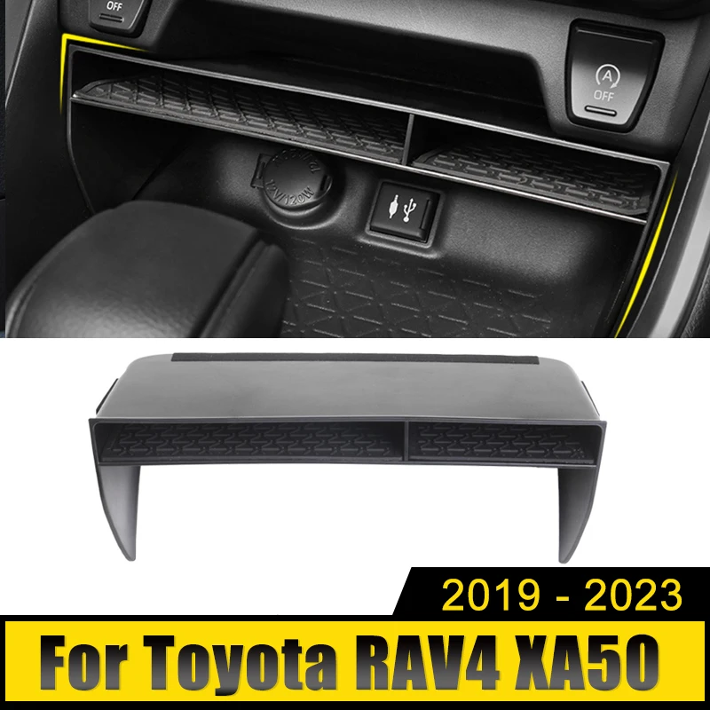 Для Toyota RAV4 XA50 2019 2020 2021 2022 2023 2024 гибридная автомобильная центральная консоль ящик для хранения органайзер контейнеры крышка аксессуары
