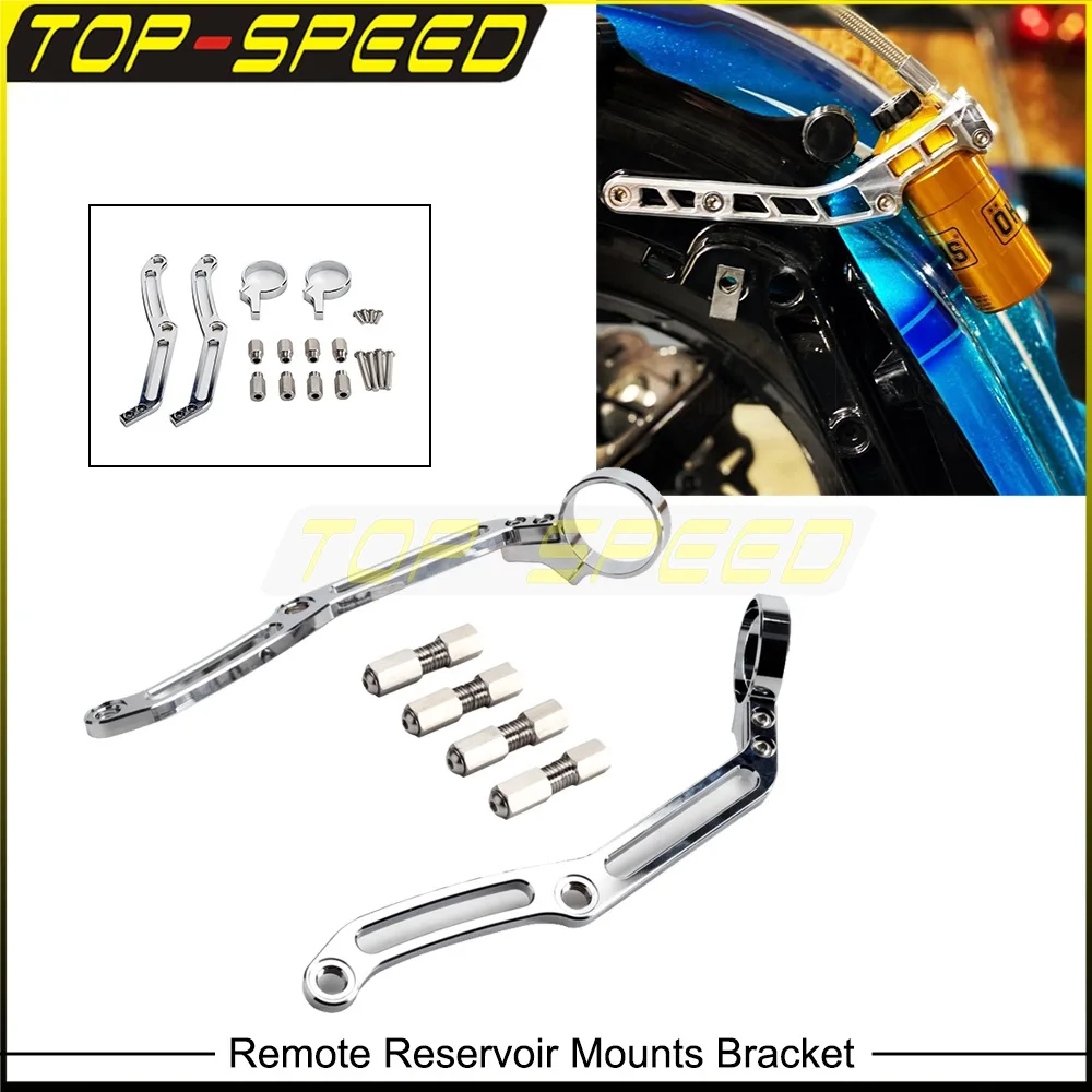 Для Harley Touring Bagger 14-22 Remote Tank монтируемые кронштейны для Road King Street Glide Ohlins HD 044 & Legends Revo Shock