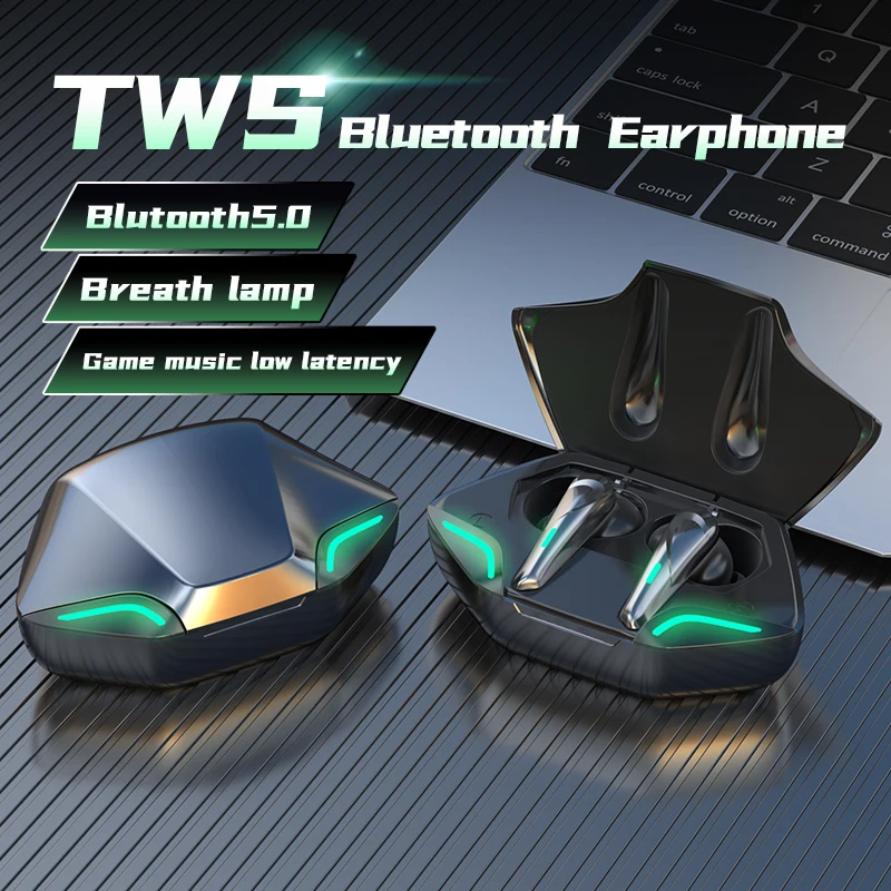 Игровые Bluetooth-наушники G11 с микрофоном и зарядным футляром