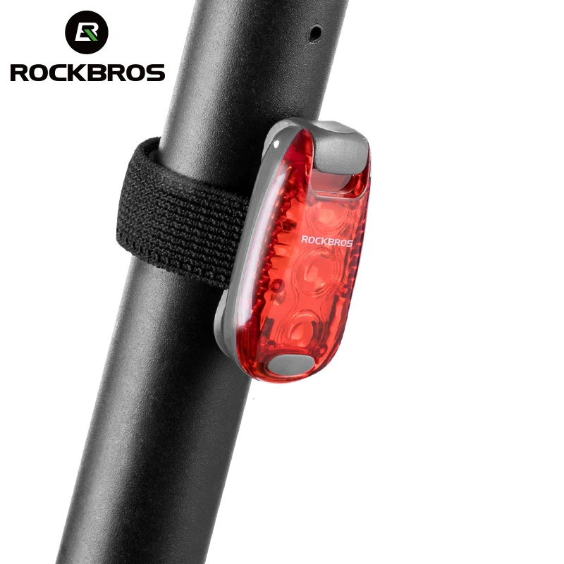 Задний фонарь ROCKBROS для горного велосипеда, мини-лампа для шлема, предупреждающий фонарь, портативная подсветка для бега, велосипедные аксессуары