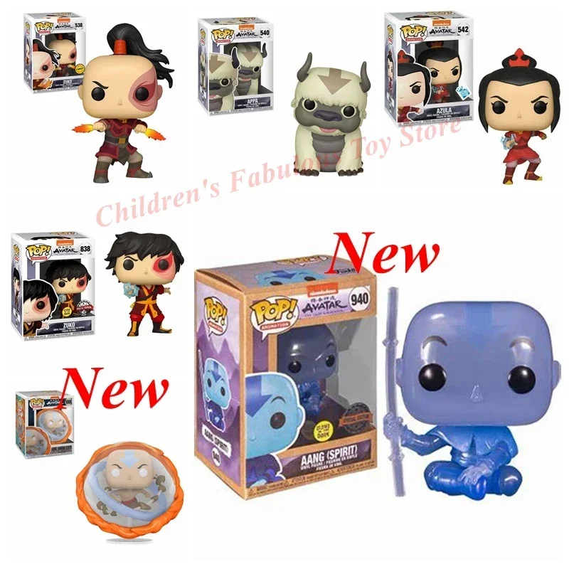 FUNKO POP новейший Аватар Zuko 538 #838 APPA #540 aсула #542 виниловые экшн-фигурки модели для детей игрушки