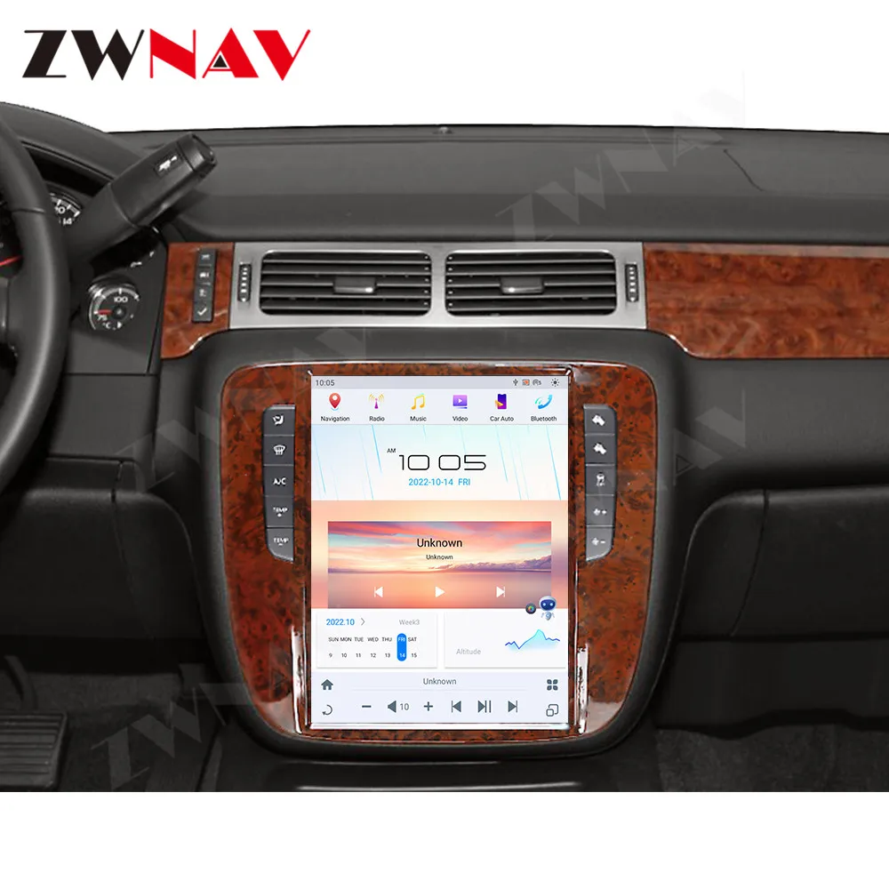 Фото Автомобильный GPS-навигатор Android для GMC Yukon/Chevrolet Suburban Tahoe 2007-2013, автомобильное радио, мультимедиа, GPS-навигатор, плеер Carplay №3