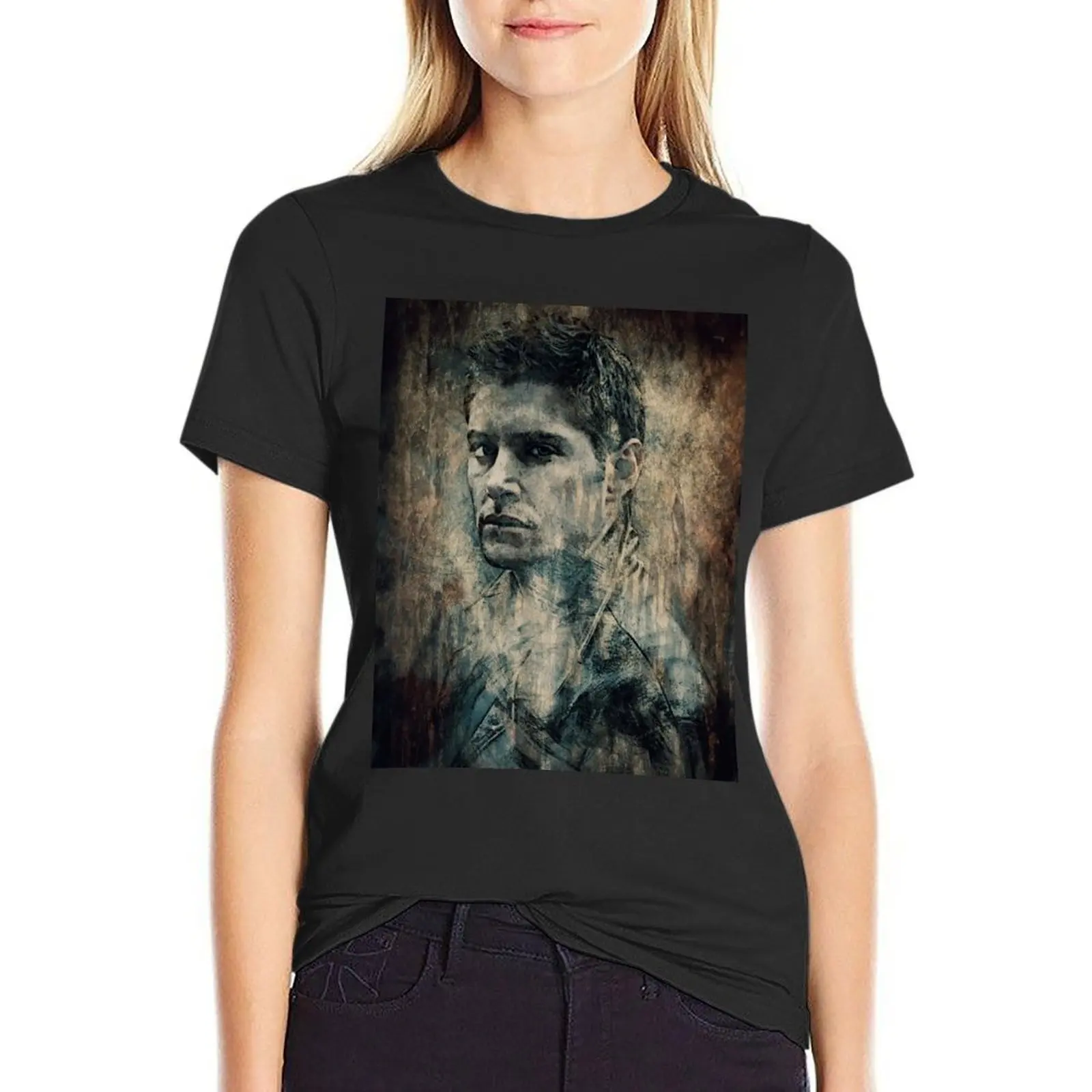 Футболка с надписью Dean Winchester, летний топ, забавная женская одежда