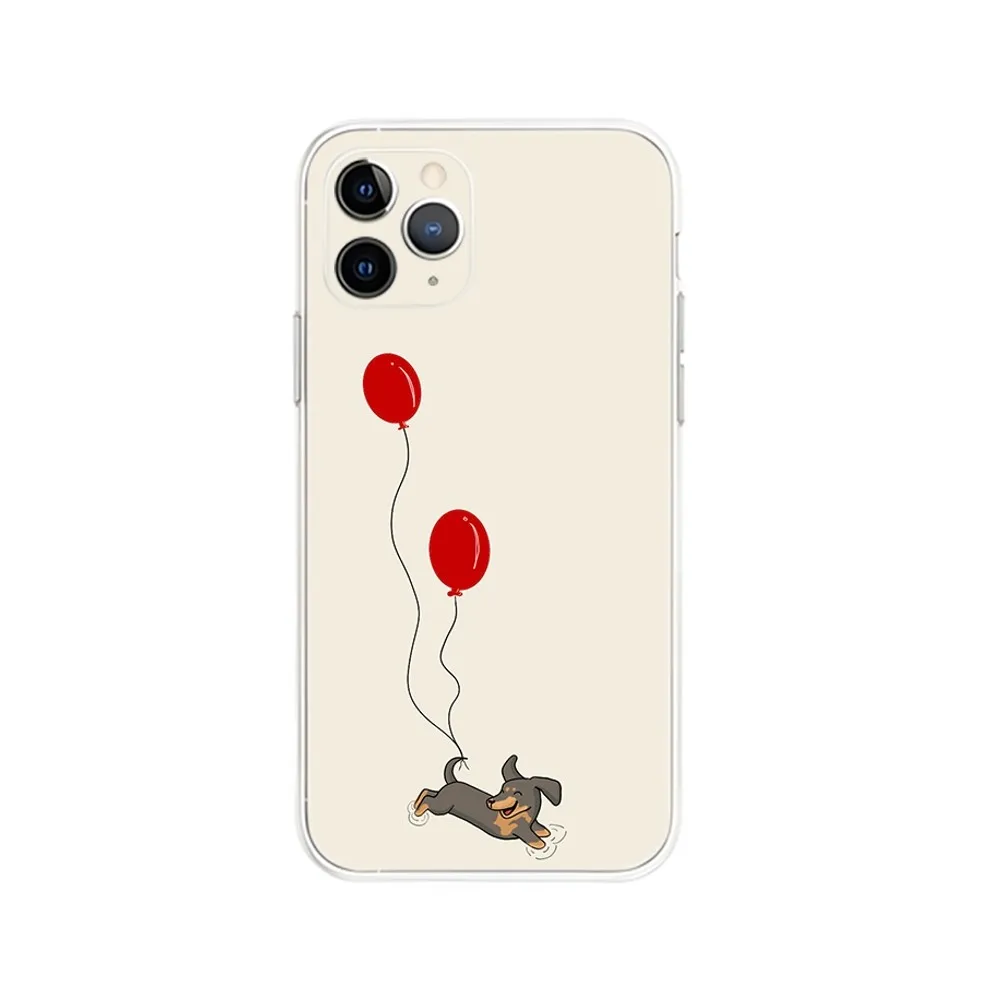 Чехол для телефона с таксой сосиской для iPhone Apple 16,15,14,13,12,Mini,11,Pro,Max,Plus,X,XR,XS,8,SE,2020,Plus прозрачный чехол (art.: 3920c9c8177ed) - 3920c9c8177ed