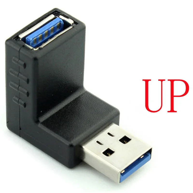 Переходник «штырь-гнездо» сменный Удлинительный Кабель USB 3,0 Аксессуары 90 градусов коннектор для синхронизации данных Mini Right