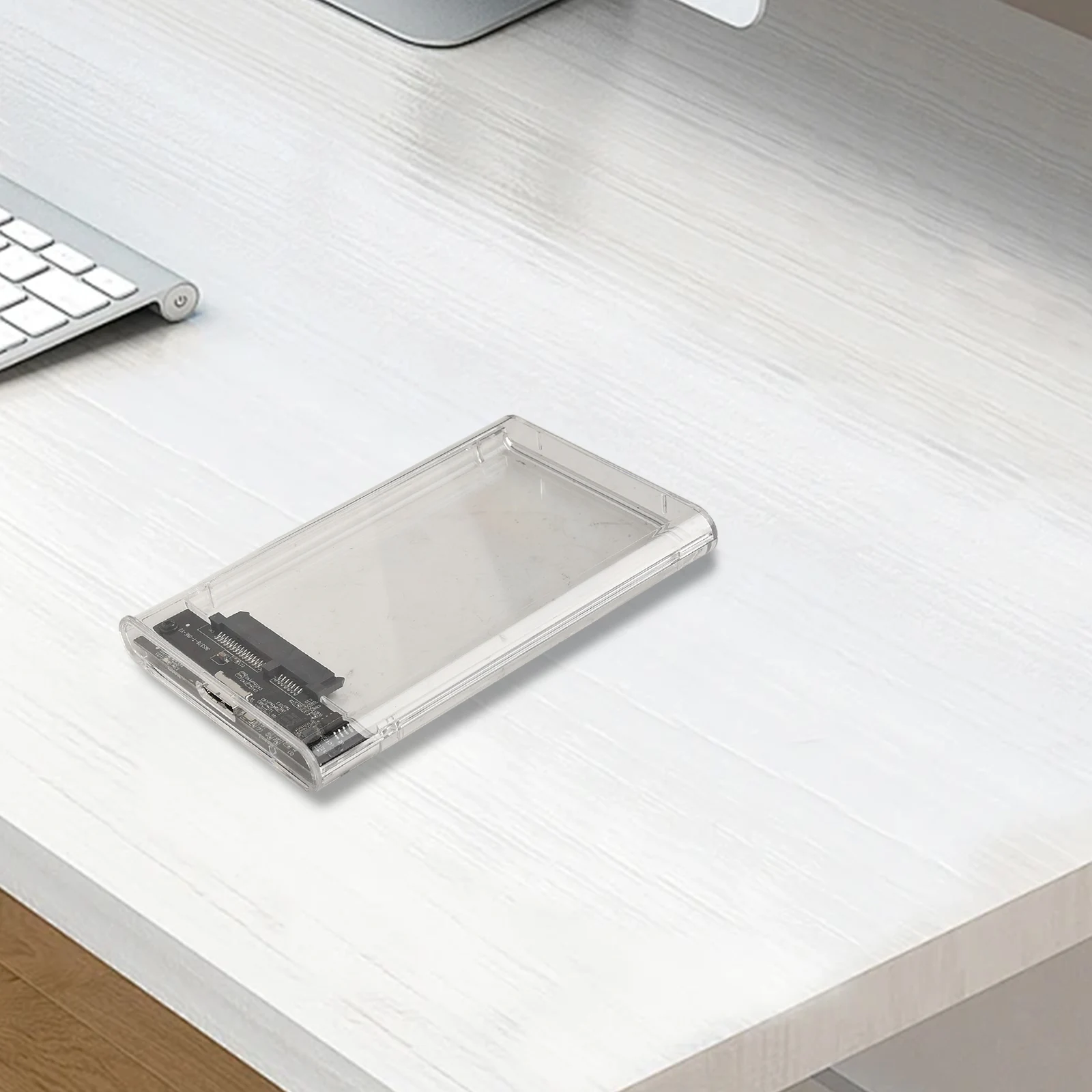 Фото 1 корпус для жесткого диска USB 3.0 Type C 2,5 дюйма для внешнего жесткого диска SATA HDD с скоростью передачи 5 Гбит/с, прозрачные коробки для жесткого диска, инструмент №4