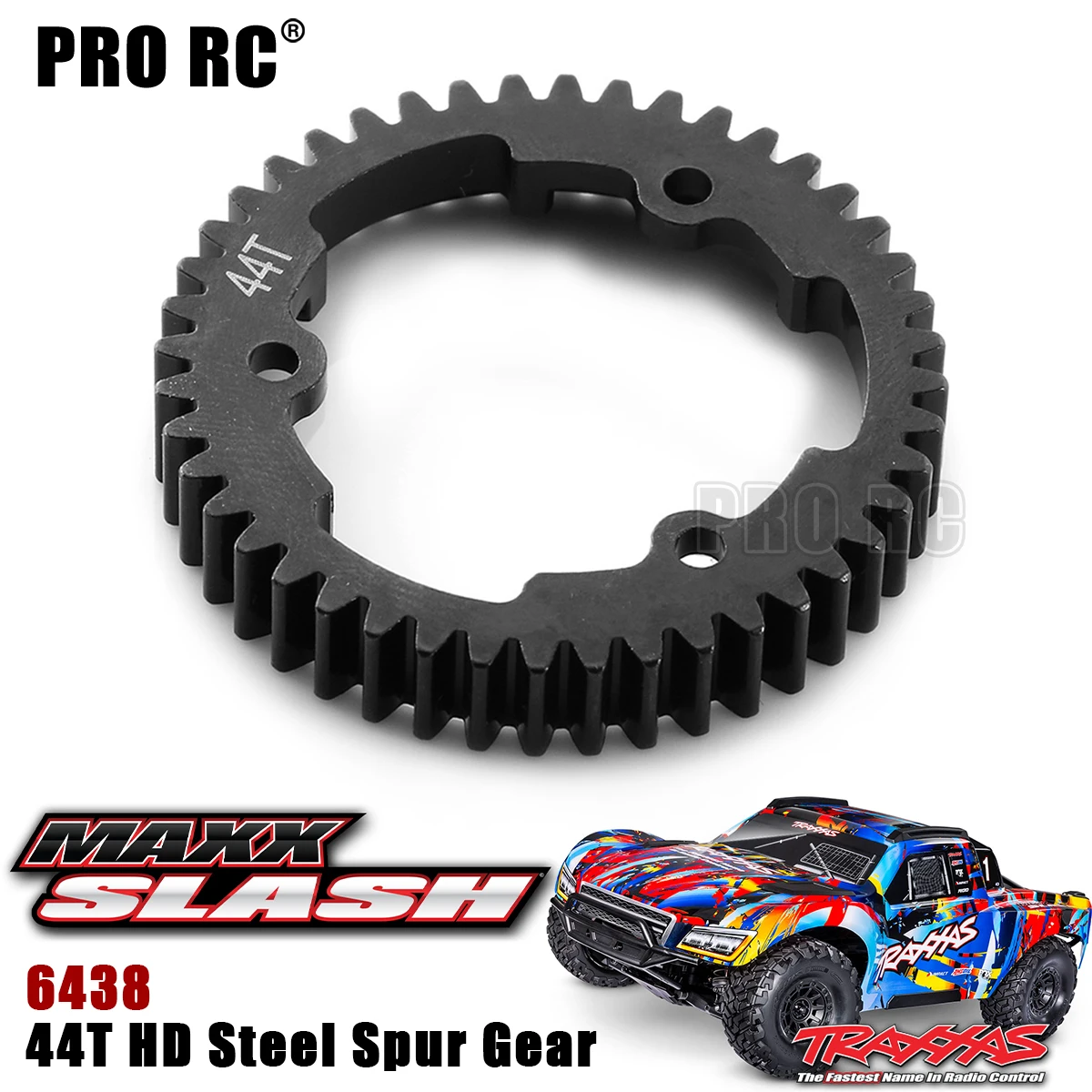 1 шт. HD сталь 44T 1.0Mod цилиндрическая шестерня 6438 для Traxxas 1/10 Maxx Slash Monster Truck Rc автомобильная часть
