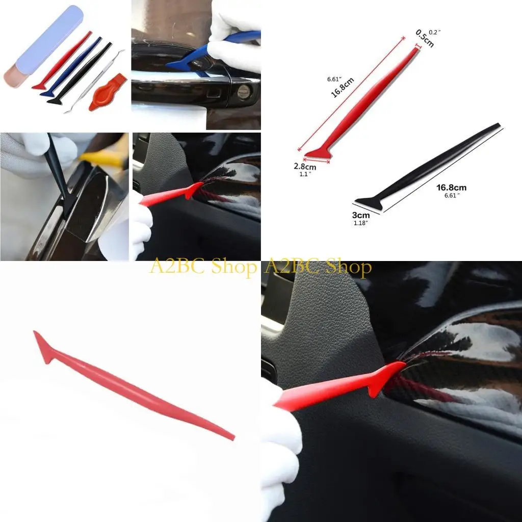 A2BC 5pcs Auto Wrap Tools Auto Sticker Welt Squeee Screame Scream