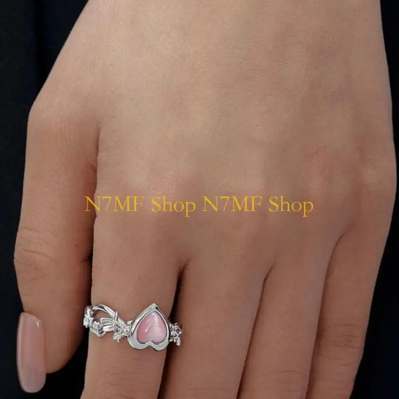 N7MF Thorn Heart Ring Кольцо нерегулярны открытое кольцо