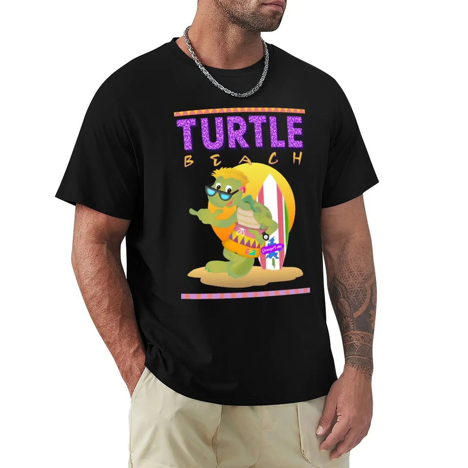Geauga Lake Turtle Beach Waterpark Butch Hightide футболка рубашки с рисунком аниме футболки мужские рубашки с графикой