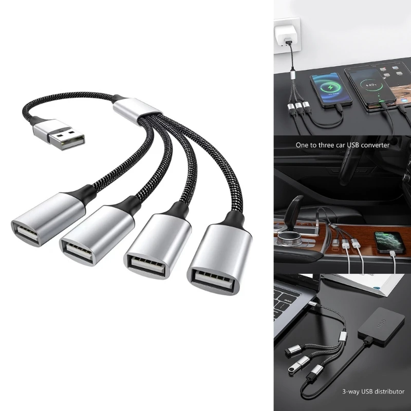 Фото USB2.0 «папа» на 2/4/3 «мама» Разъемы удлинителя Кабельные адаптеры для передачи данных №3