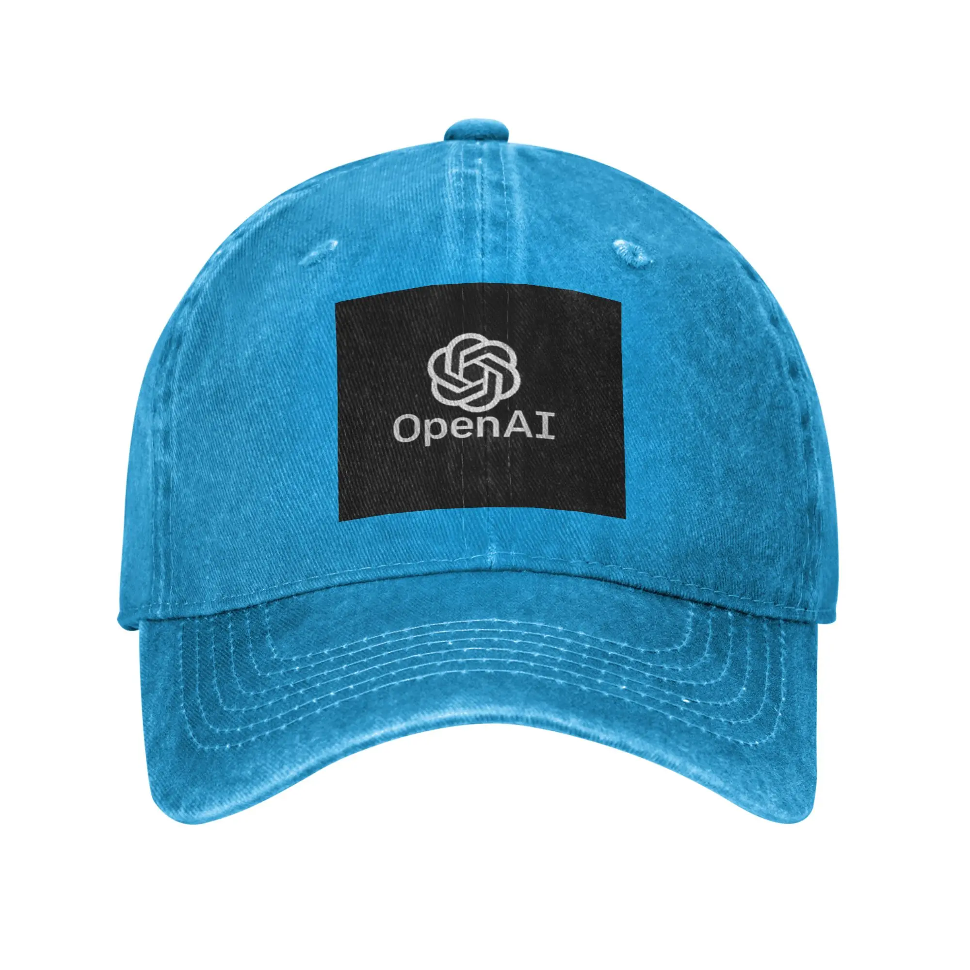 Бейсболка OpenAI, ChatGPT, из денима, повседневная, регулируемая, летняя, унисекс