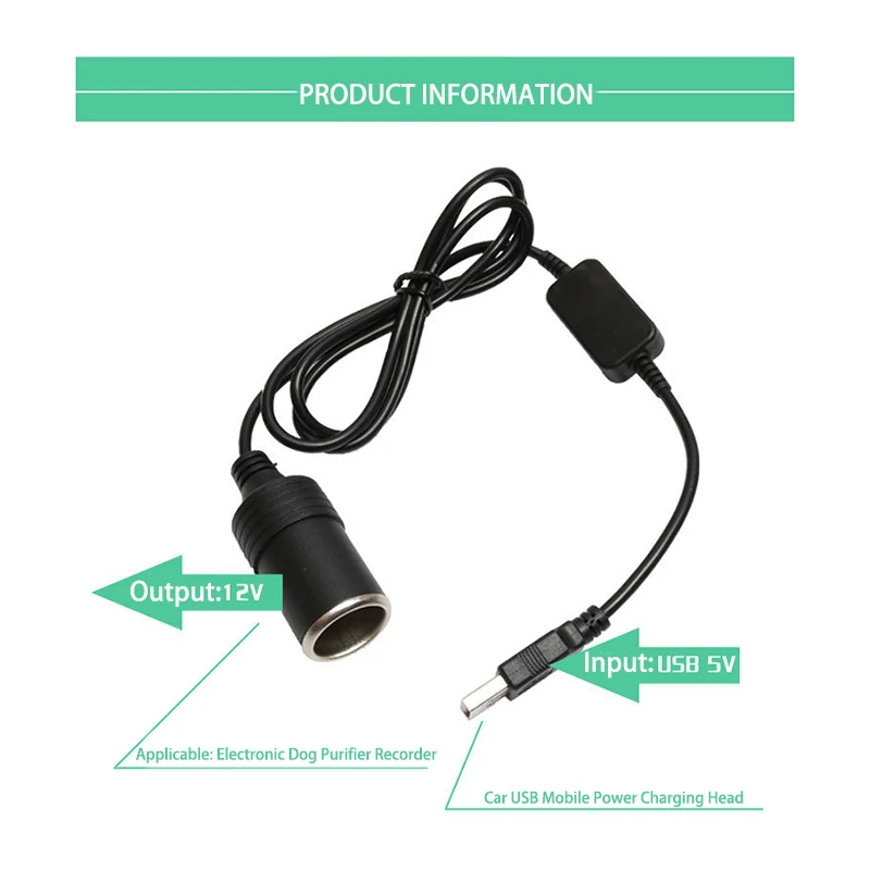 Фото Используется для прикуривателя, USB поворотный преобразователь прикуривателя для матери, автомобильная электронная схема 5 В, 2 А, USB до 12 В №3
