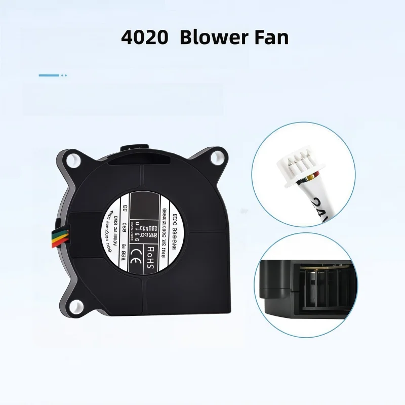 Creality K1_ K1 Max 4020 Вентилятор охлаждения 24 В, для охлаждения Creality K1_K1 Max 3D-принтер Экструдер Hotend - высокая скорость