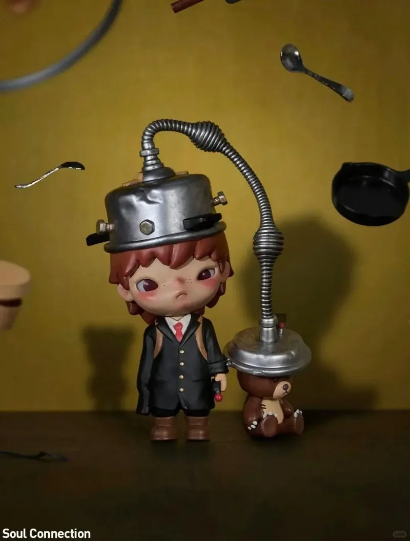 Фото Аутентичные фигурки POPMART Hirono Echo Series Blind Box, модные настольные украшения и рождественские подарки, коллекция детских игрушек №3