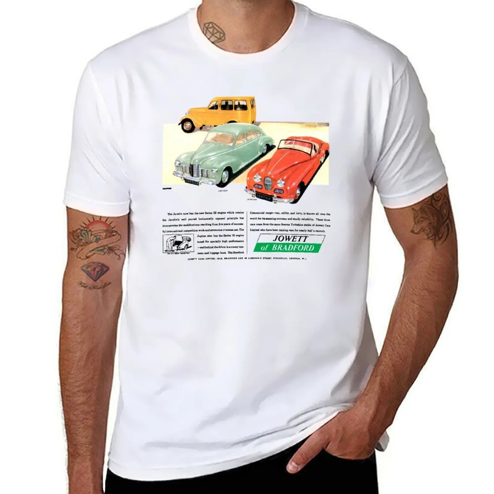 Футболка JOWETT JAVELIN / JOWETT JUPITER, футболка с аниме, футболки с принтом для мужчин, футболка