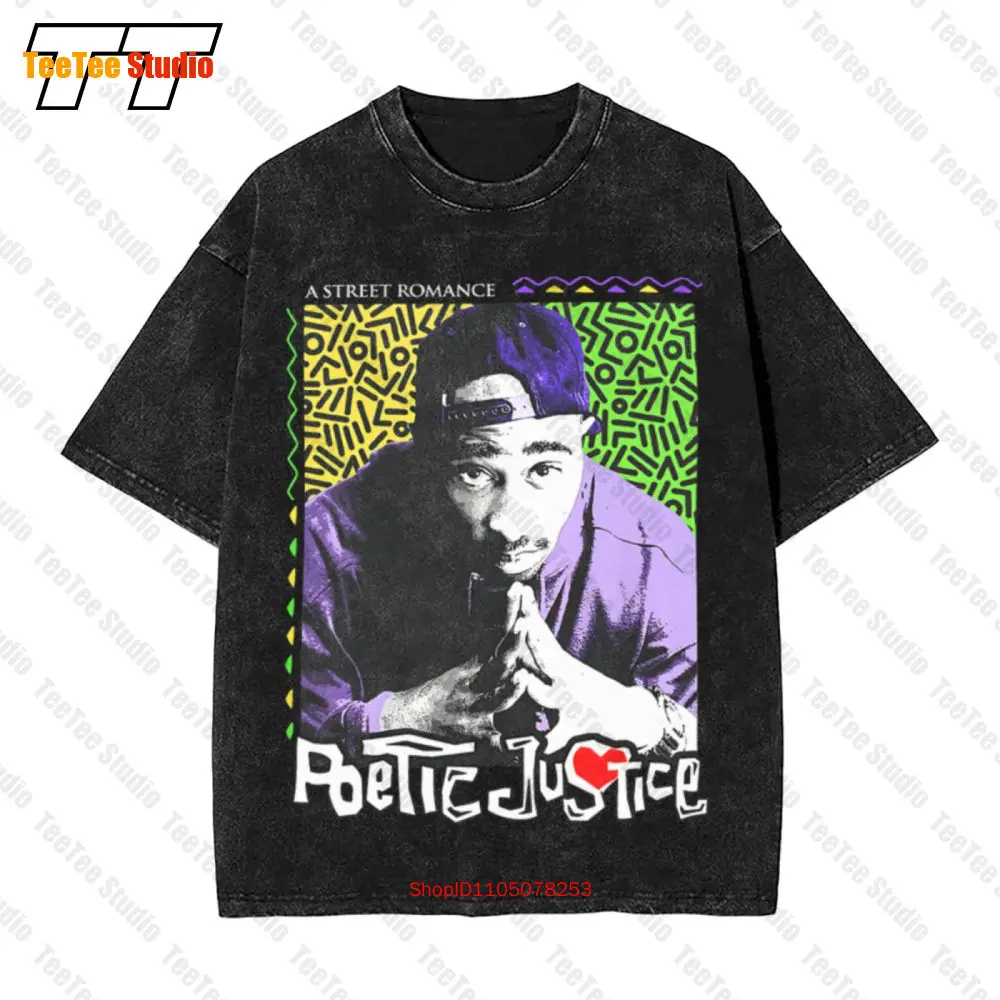 Винтажная футболка оверсайз Poetic Justice 2 Pac1993 5K2A