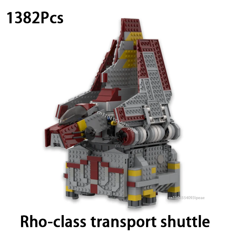 Фото НОВЫЙ Nu Class Attack Shuttle Rho Class Transport Shuttle Строительные блоки DIY 8019 Космический корабль Боевая Республика Кирпичи Игрушка Детский подарок №2