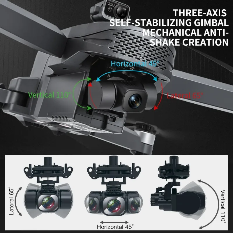 Фото L109 PRO MAX (RTS) Профессиональный дрон 4K HD Двойная камера 3-осевой подвес с защитой от сотрясений Бесщеточный двигатель RC Квадрокоптер Подарочные игрушки Дрон №4