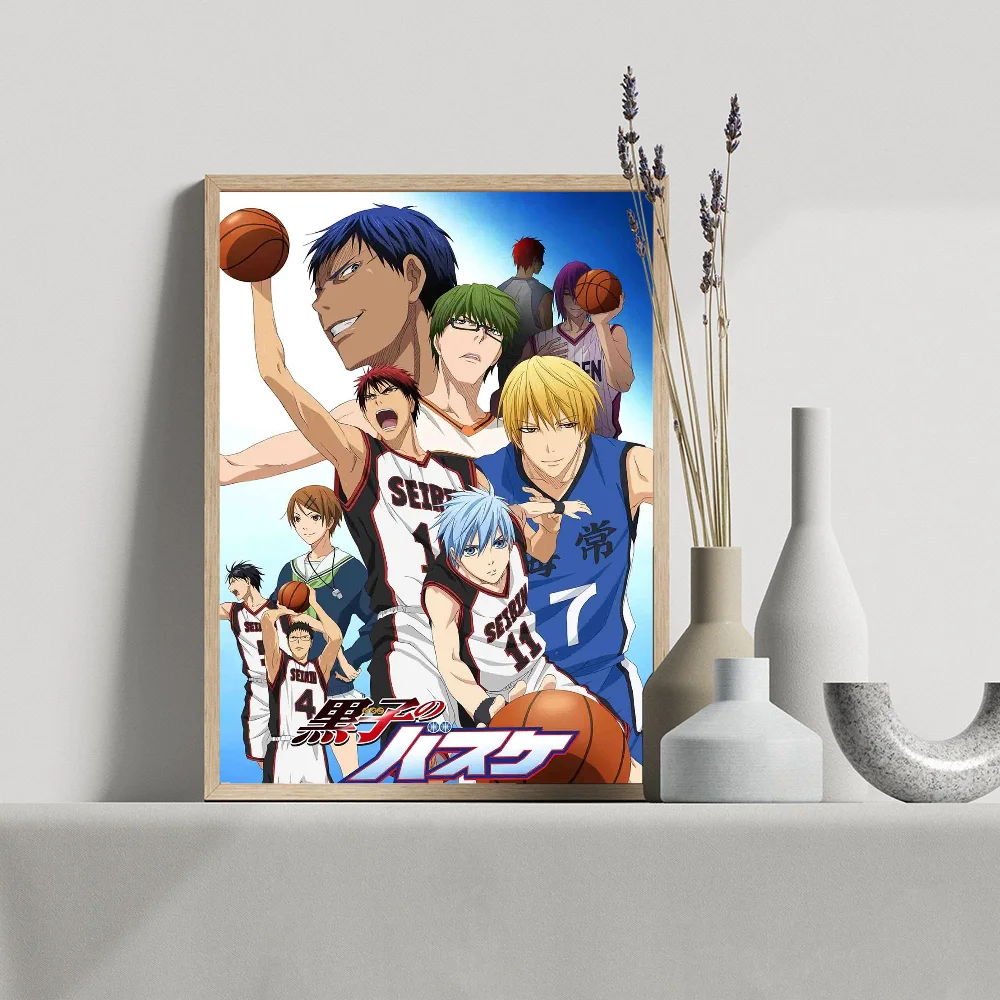 Фото 1 шт., наклейка на стену Kuroko No постер с корзиной, ретро-Декор №2