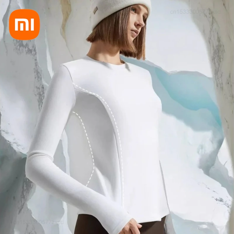 Xiaomi Supield Высокопроизводительная теплая базовая рубашка Футболка для похудения Женская универсальная верхняя рубашка для похудения с спонтанным теплом Блузка Техника для красоты
