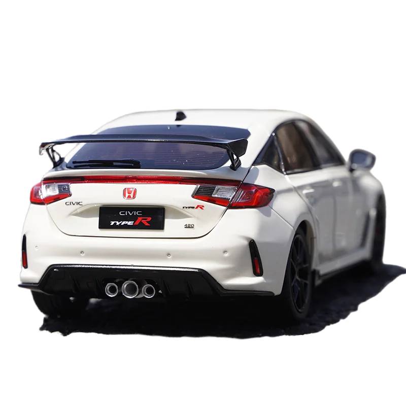 Фото Pudie, литая под давлением модель автомобиля из сплава HONDA в масштабе 1/18, HONDA CIVIC Type R FL5, игровые транспортные средства, игрушки для мальчиков, подарок, оригинальная коробка №4