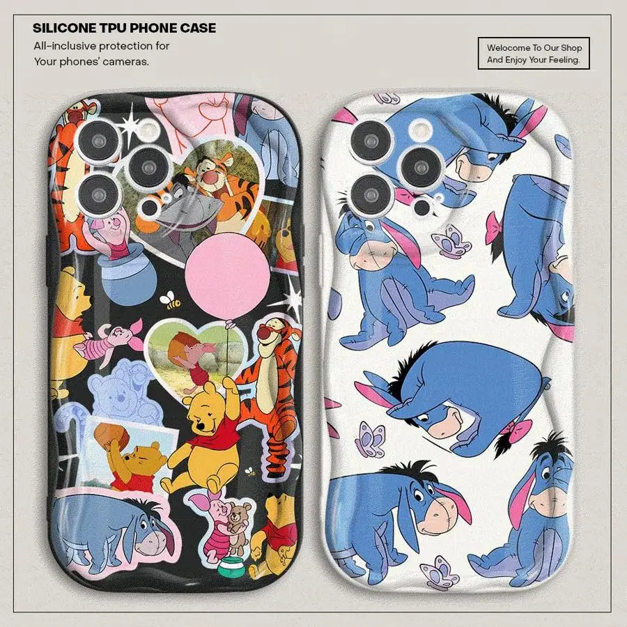 Чехол для телефона Disney Winnie Friend Eeyore для Apple iPhone 16, 11, 13, 15, 12, 14 Pro Max 7, X XS 14 8 Plus 15 16 Pro Capa Cover