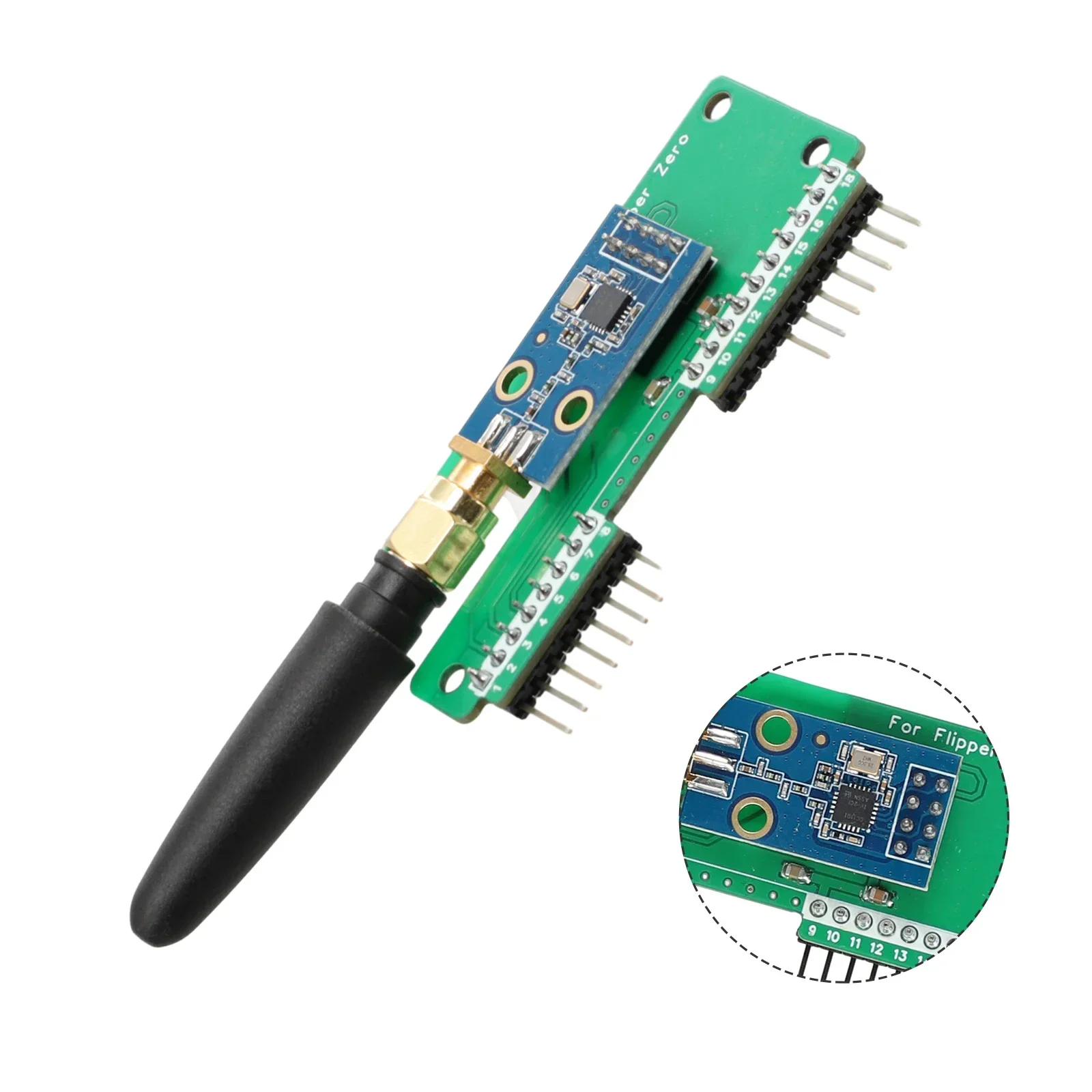 Бесшовное подключение Flipper CC1101 SubGhz модуль для легкой настройки улучшенного диапазона и передачи 433 МГц