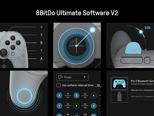 Bluetooth-контроллер 8BitDo Pro 3 для коммутатора 12 Windows, Apple, SteamOS с джойстиками TMR, переключаемыми триггерами, заменой кнопки (art.: 3920d217ec53c) - 3920d217ec53c
