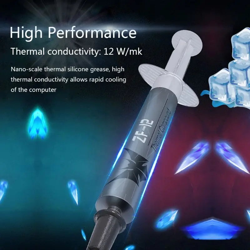 Фото ZF-12 CPU GPU охлаждая теплопроводную консистентную смазку высокой производительности 12W/mk X3UF №1