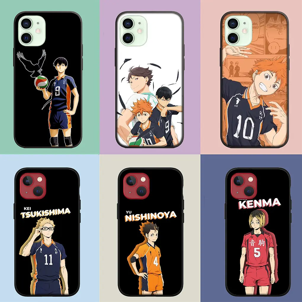 Фото Haikyuu Shoyo Hinata силиконовый чехол для Apple iPhone 15 14 Plus 12 13 Mini Pro Max XR + 13Pro 14 + 15 + чехол №3