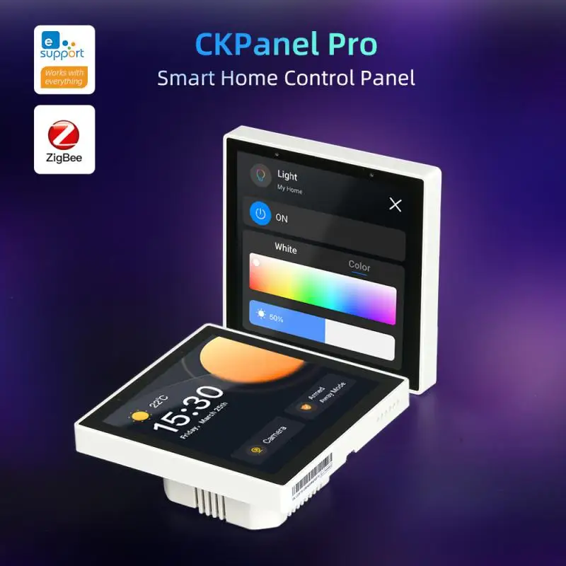 Панель управления умный дом CKPanel, настенный термостат со встроенным шлюзом Zigbee3.0 для Alexa Home