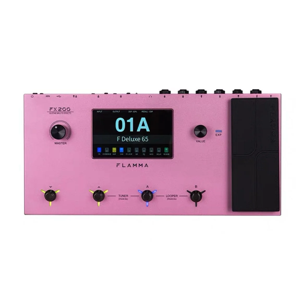 FX200FX-200FX 200, розовые педали с несколькими эффектами, гитарный процессор, педаль эффектов для электрогитары, мультиэффект для профессионалов (art.: 3920cf397f8cf) - 3920cf397f8cf