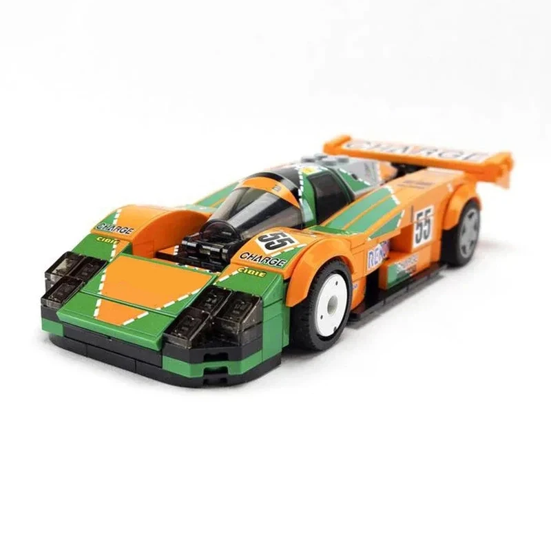MOC Скорость ​ ​ Champions 787B 1991 Le Mans, 24 часа, гонки на выносливость, строительные блоки, модель спортивного автомобиля, игрушка для мальчиков, подарочный набор, 261 шт.