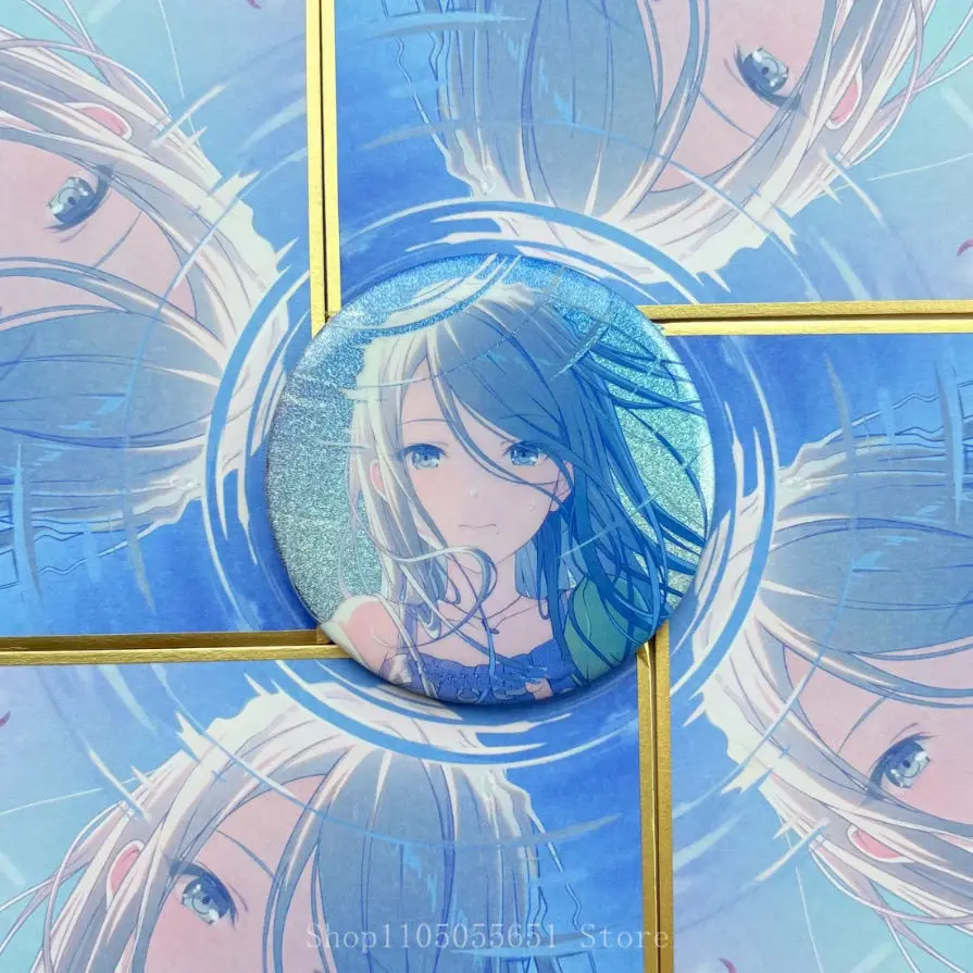 2 шт., значки проекта Sekai Hinomori Shizuku, милые броши в стиле аниме, булавка для лацкана, сделай сам, рюкзак, шляпа, аксессуары для одежды, коллекционные подарки