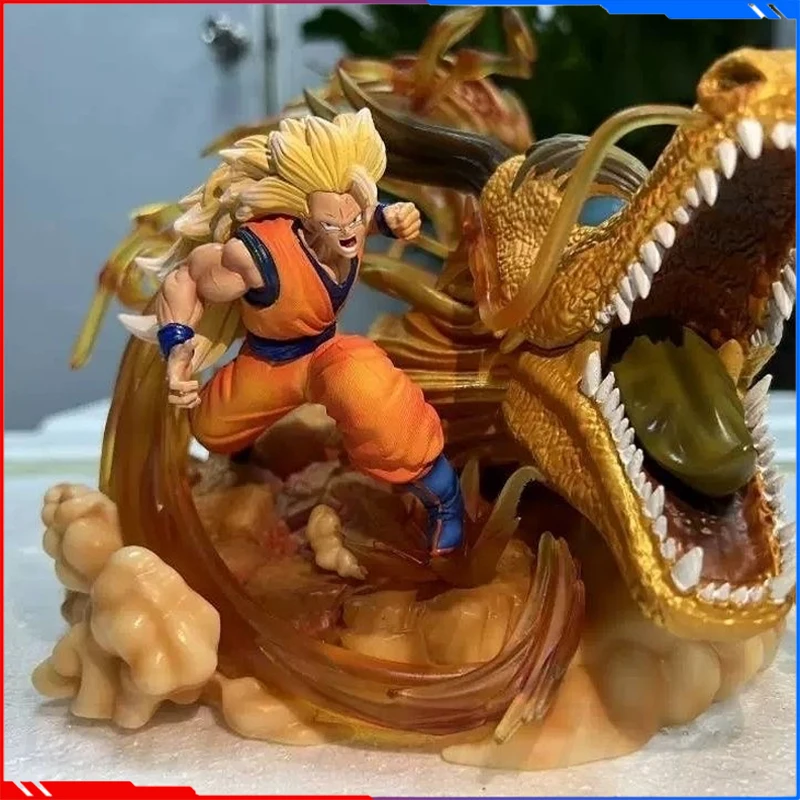 Фигурка героя аниме Dragon Ball Z, Сон Гоку, экшн-фигурка Гоку Супер сайян, кулак дракона, детские игрушки, украшение комнаты, подарок на день рождения