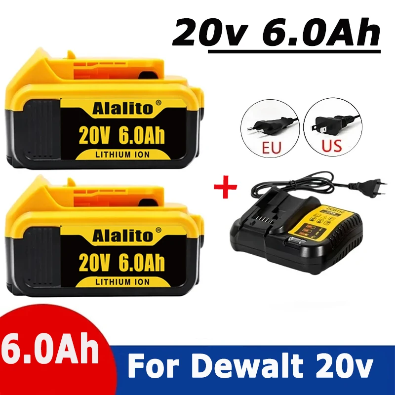 Аккумулятор для электроинструмента DeWalt DCB205 DCB 2024 DCB181 DCB182 DCB200 20 в 3A 5A 6A 18 в 20 в