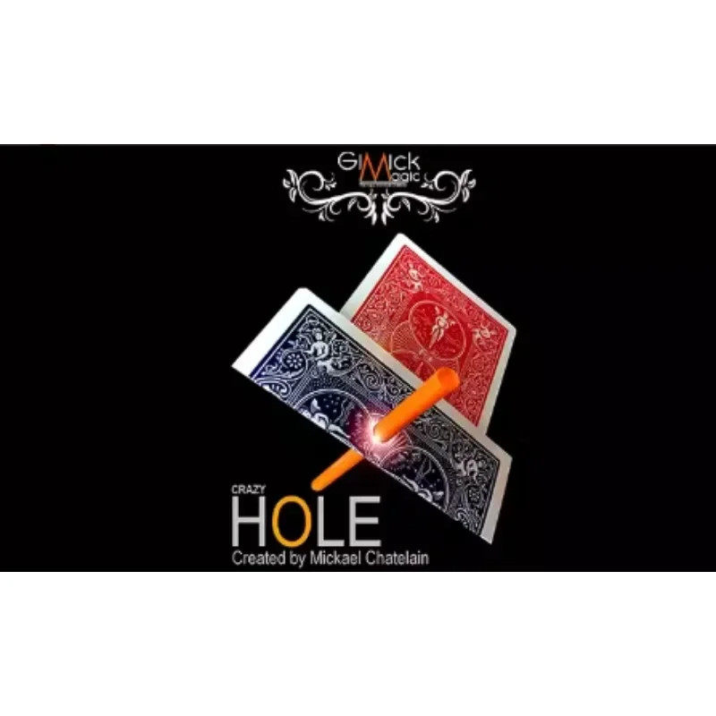 CRAZY HOLE (трюк и инструкции) от Mickael Chatelain — карты с фокусами, магический реквизит, игрушки Magia, карты фокусника